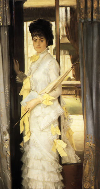劳埃德小姐的肖像 Portrait of Miss Lloyd (1876)，詹姆斯·天梭