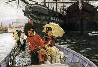 朴茨茅斯造船厂 Portsmouth Dockyard (c.1877)，詹姆斯·天梭