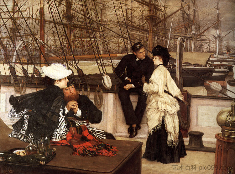 船长和伴侣 The Captain and the Mate (1873)，詹姆斯·天梭