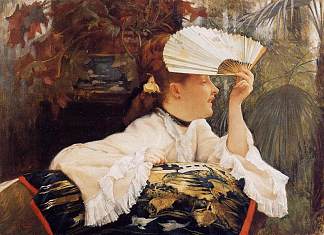 粉丝 The Fan (c.1875)，詹姆斯·天梭