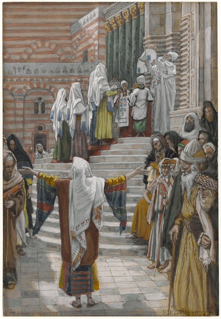 耶稣在圣殿中的介绍 The Presentation of Jesus in the Temple，詹姆斯·天梭