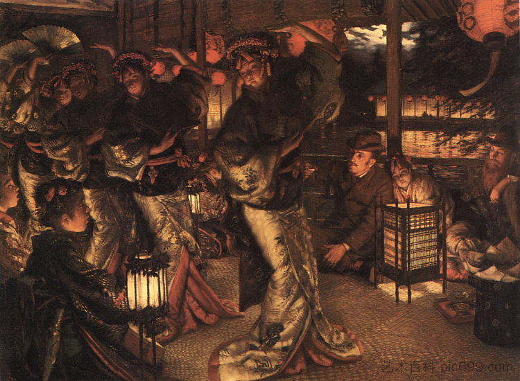 异国他乡现代生活中的浪子 The Prodigal Son in Modern Life In Foreign Climes (c.1882)，詹姆斯·天梭