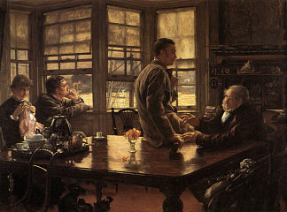 现代生活中的浪子：离去 The Prodigal Son in Modern Life: The Departure (1880)，詹姆斯·天梭