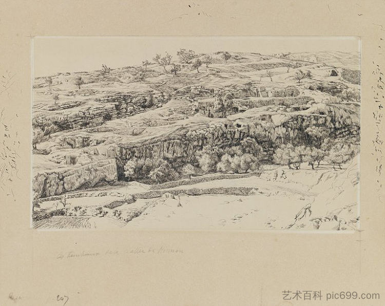 欣嫩山谷的坟墓 The Tombs in the Valley of Hinnom (1886 - 1889)，詹姆斯·天梭