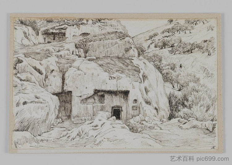 欣嫩山谷的坟墓 Tombs In the Valley of Hinnom (1886 - 1889)，詹姆斯·天梭