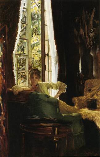 室内女人 Woman in an Interior (c.1883 – c.1885)，詹姆斯·天梭