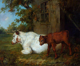 母牛和小牛 Cow and Calf，詹姆斯·沃德