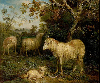 绵羊景观 Landscape with Sheep，詹姆斯·沃德