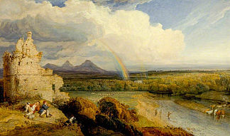 艾尔登山和特威德 The Eildon Hills and the Tweed (1807)，詹姆斯·沃德