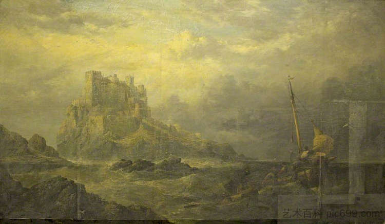 班堡城堡 Bamburgh Castle (1862)，詹姆斯·韦伯