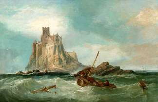 圣迈克尔山 St Michael’s Mount (1861)，詹姆斯·韦伯