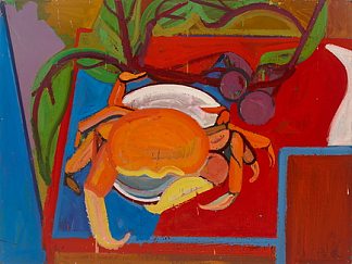 静物与螃蟹 Still Life with Crab (1951)，詹姆斯·周