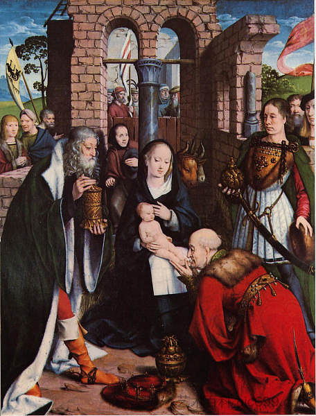 贤士的崇拜 Adoration of the Magi (c.1505 - c.1507; Kalkar,Germany  )，扬·乔斯特