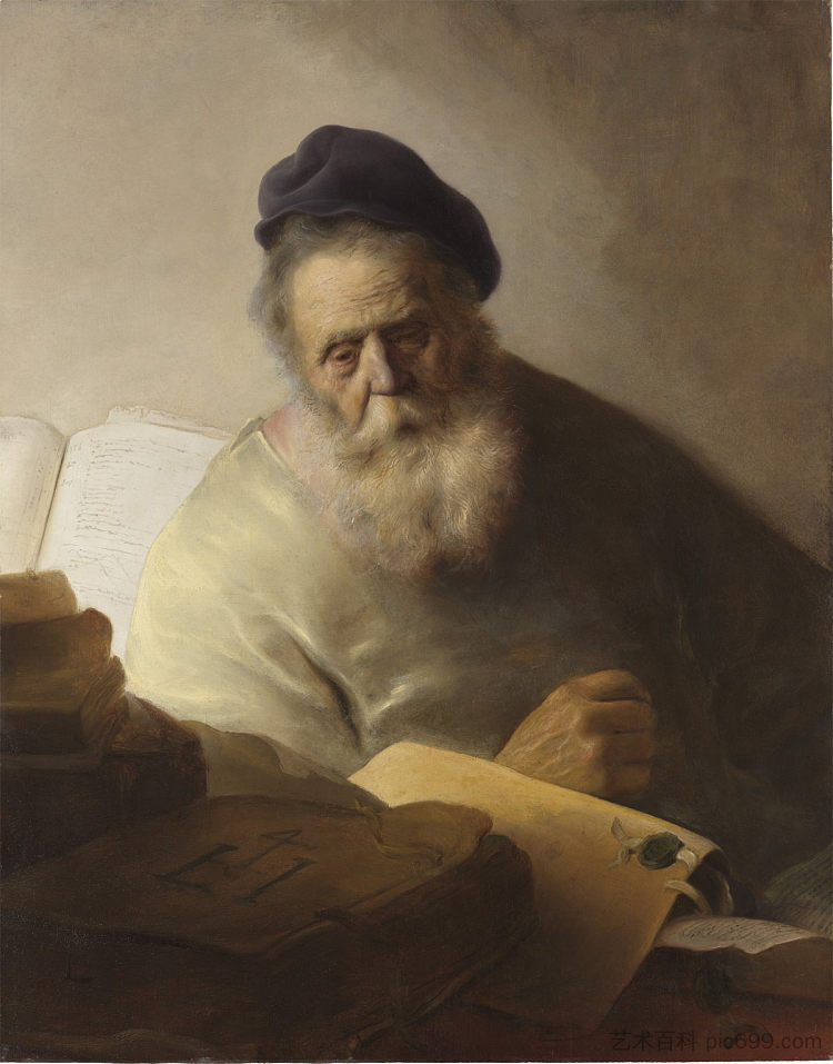 哲学家 A Philosopher (c.1627; Netherlands  )，扬·利文斯