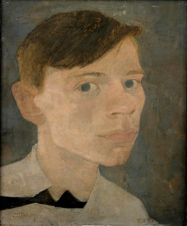 自画像 Self-portrait (1909)，扬·曼克斯