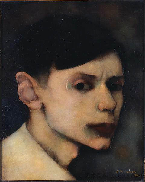 自画像 Self Portrait (1912)，扬·曼克斯