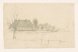 埃尔贝克的冬季景观 Winter landscape in Eerbeek (c.1920)，扬·曼克斯