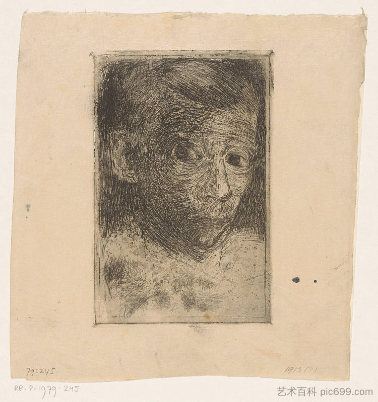 自画像 Self Portrait (1915)，扬·曼克斯