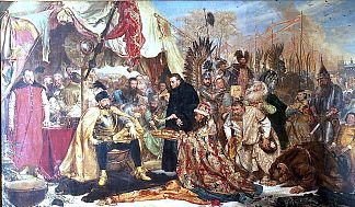 普斯科夫的巴托里 Bathory at Pskov (1872)，扬·马泰伊科