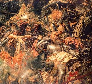 格伦瓦尔德战役（细节） Battle of Grunwald (detail)，扬·马泰伊科