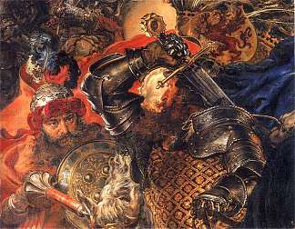 格伦瓦尔德战役（细节） Battle of Grunwald (detail)，扬·马泰伊科