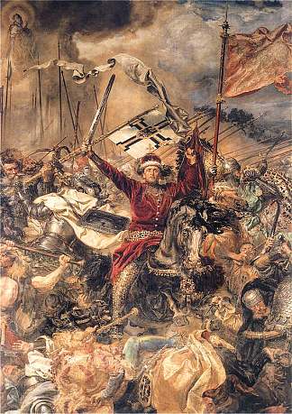 格伦瓦尔德战役，维托尔德（局部） Battle of Grunwald, Witold  (detail)，扬·马泰伊科