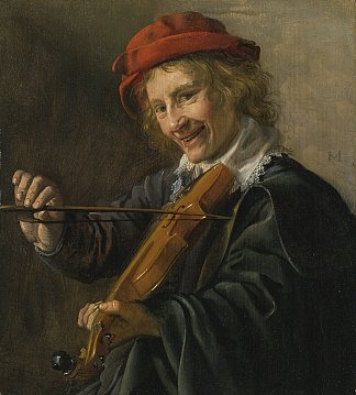 小提琴家的室内装饰 An Interior with a Violinist (c.1632)，让·米恩斯·莫勒奈尔