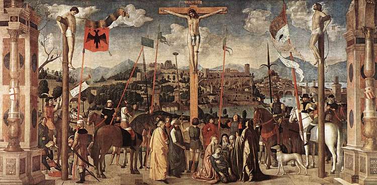 受难 Crucifixion (1500)，扬·普罗福斯特