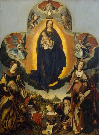 荣耀中的圣母玛利亚 The Virgin Mary in Glory (1524)，扬·普罗福斯特