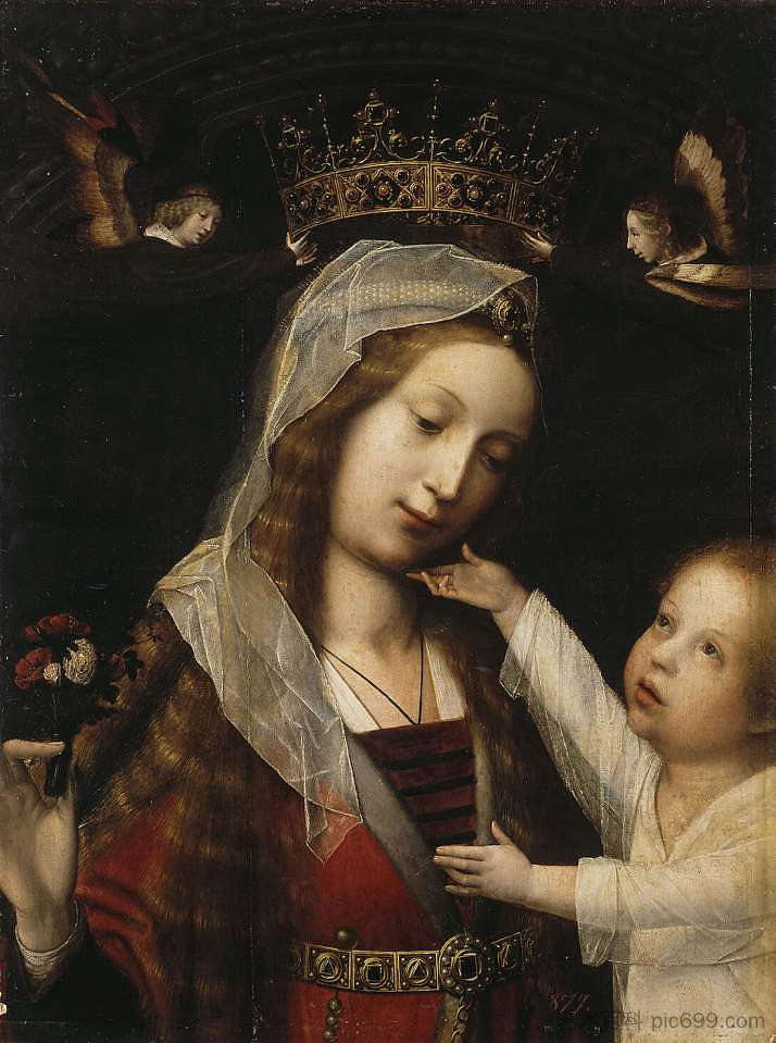 处女与圣婴 Virgin and Child，扬·普罗福斯特