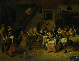 农民婚礼 Peasant Wedding (1672)，扬·斯蒂恩