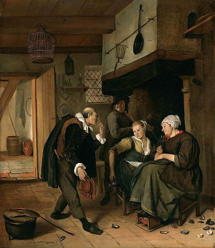 一个老到年轻的女孩 An old to Young Girl (c.1665)，扬·斯蒂恩
