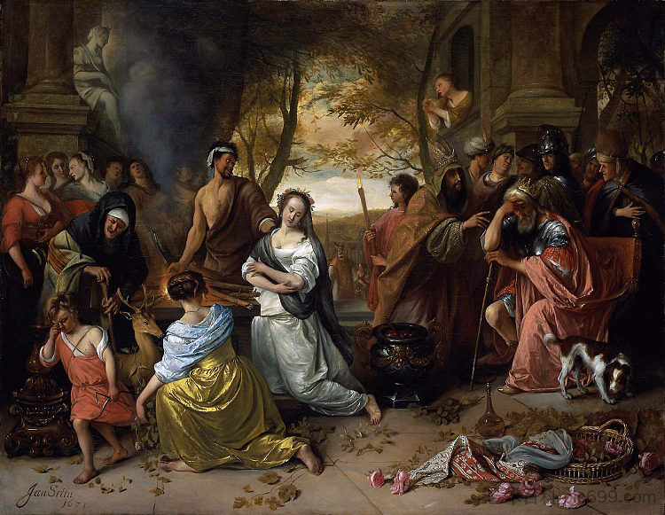 伊菲革尼亚的祭祀 Sacrifice of Iphigenia,扬·斯蒂恩