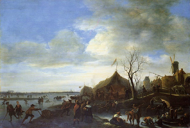 冬季景观 Winter Landscape (c.1650)，扬·斯蒂恩