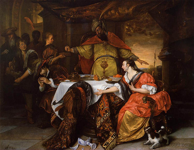 亚哈随鲁之怒 Wrath of Ahasuerus (c.1671 - 1673),扬·斯蒂恩