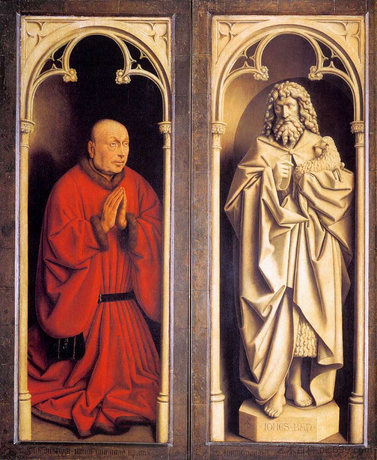 捐赠者和施洗者圣约翰 Donor and St. John the Baptist (1432),扬·凡·艾克