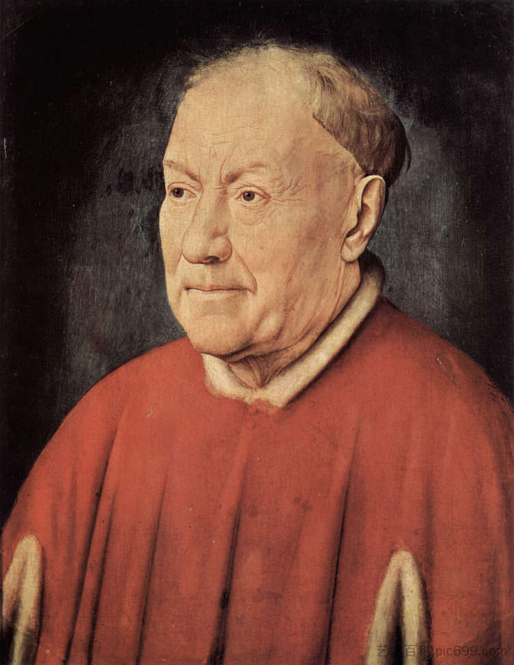红衣主教阿尔贝加蒂的肖像 Portrait of Cardinal Albergati (1431),扬·凡·艾克