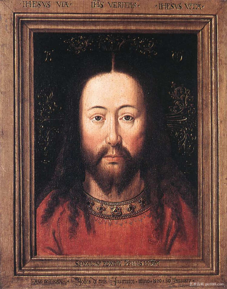 基督的肖像 Portrait of Christ (1440)，扬·凡·艾克
