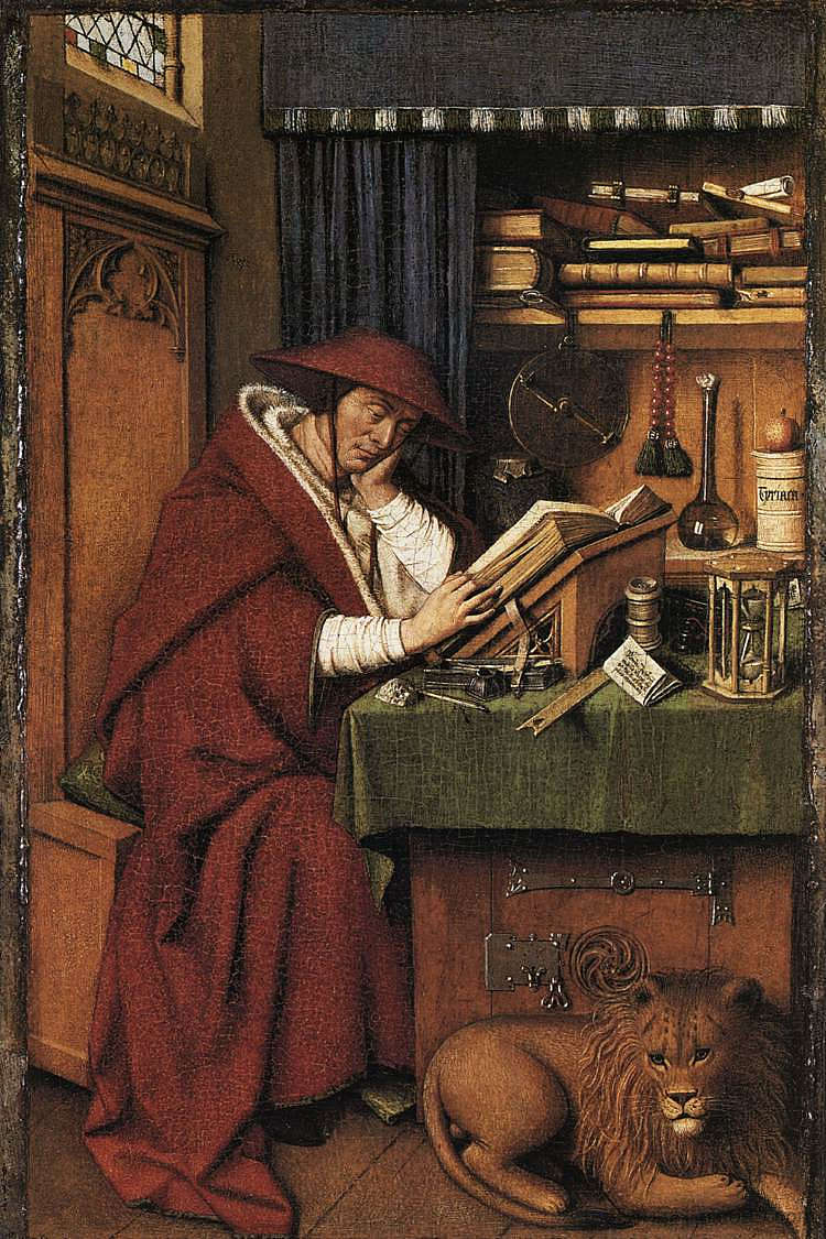 圣杰罗姆在他的书房 St. Jerome in his Study (1432),扬·凡·艾克