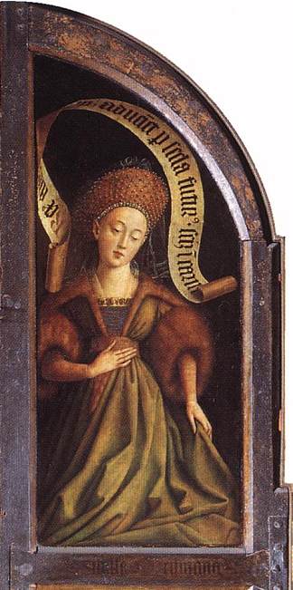 库迈亚西比尔 The Cumaean Sibyl (1432)，扬·凡·艾克