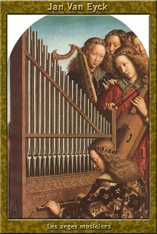 根特祭坛(局部) The Ghent Altar (detail) (1432),扬·凡·艾克