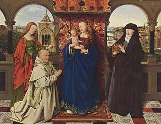 圣母子与圣徒和捐赠者 Virgin and Child with Saints and Donor (1441)，扬·凡·艾克