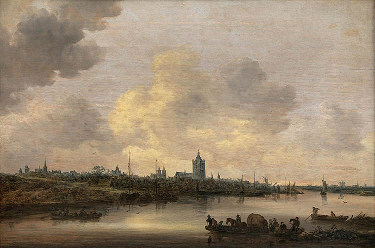阿纳姆市的景色 View of the City of Arnhem，扬·范·戈因