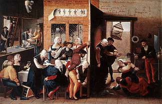 快乐的公司 A Merry Company (c.1540)，简·范·海森