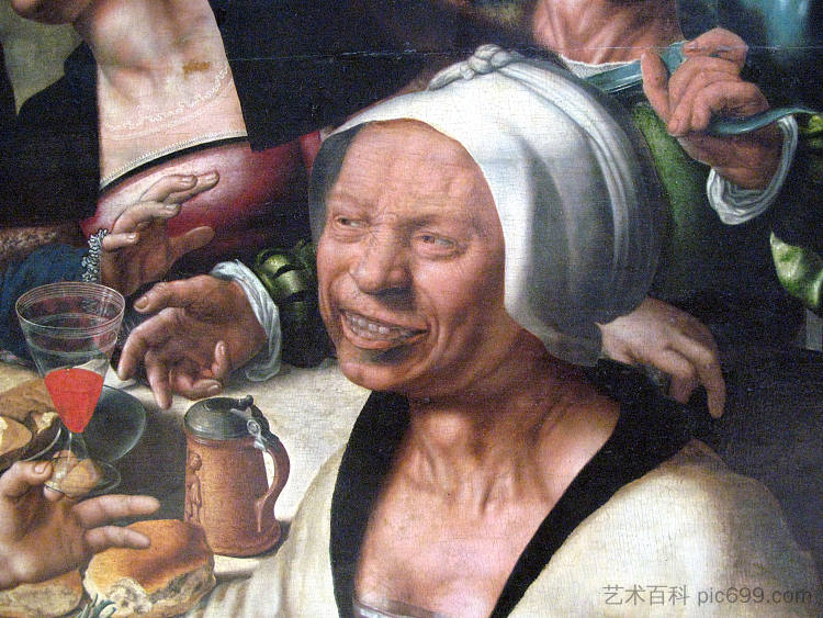 浪子的寓言（局部） Parable of the Prodigal Son (detail) (1536)，简·范·海森