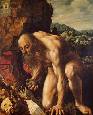 圣杰罗姆 St. Jerome (1543)，简·范·海森
