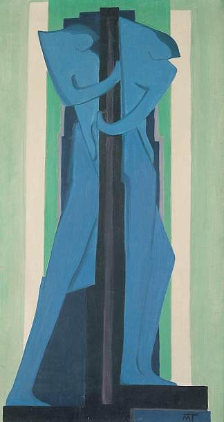 蓝色图 Blue Figure (1927)，雅诺什·马蒂斯·托伊奇