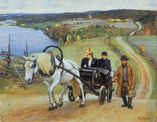 在山上 Mäessä (1895)，埃罗·耶尔内费尔特