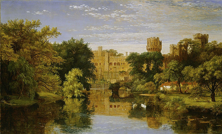 沃里克城堡， 英格兰 Warwick Castle, England (1857)，贾斯珀·弗朗西斯·克罗普西