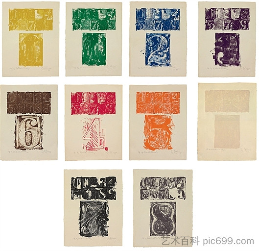 0-9 （ULAE 19） 0-9 (ULAE 19) (1963)，贾斯培·琼斯